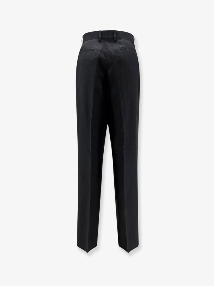 Laneus Viscose And Linen Trousers