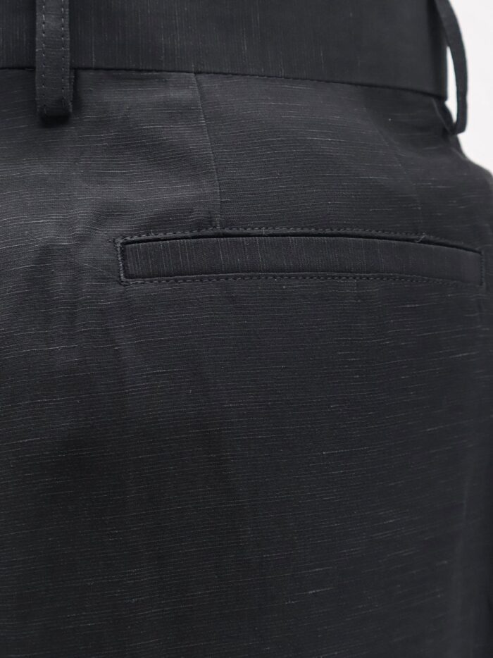 Laneus Viscose And Linen Trousers