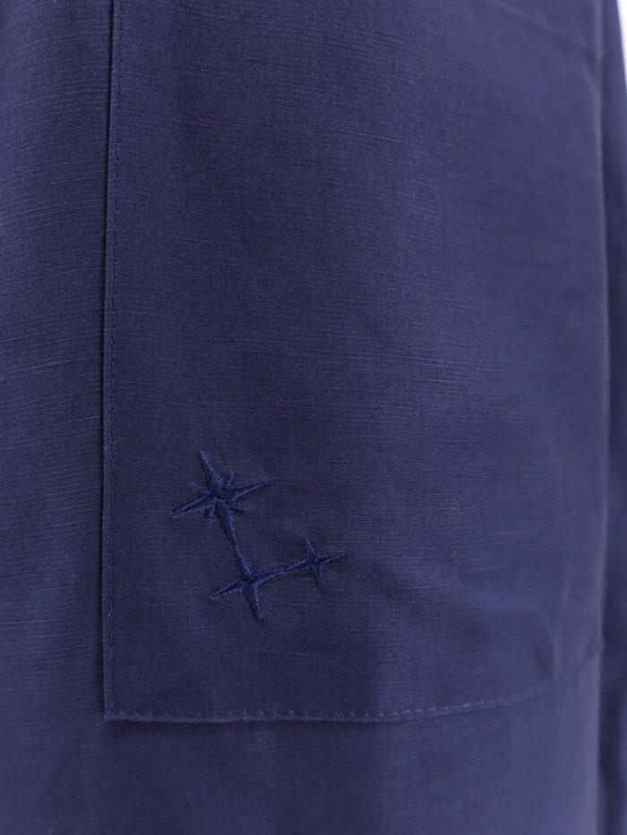 Laneus Viscose And Linen Trousers