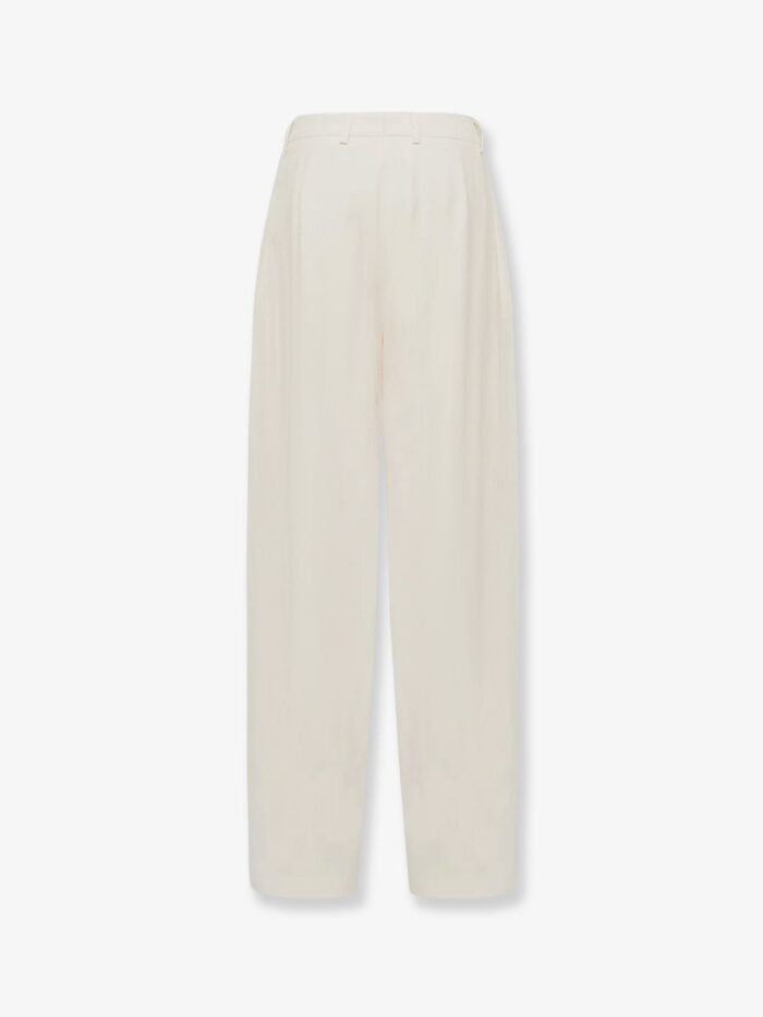Laneus Viscose And Linen Trousers