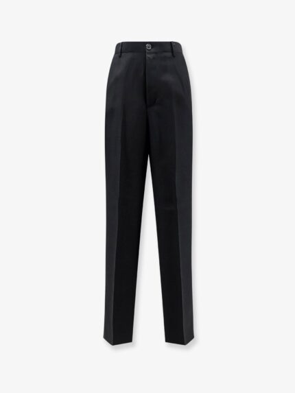 Laneus Viscose And Linen Trousers