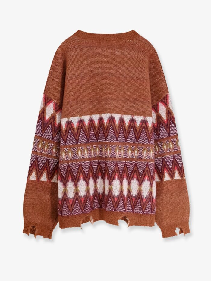 Laneus Wool And Mohair Blend Cardigan