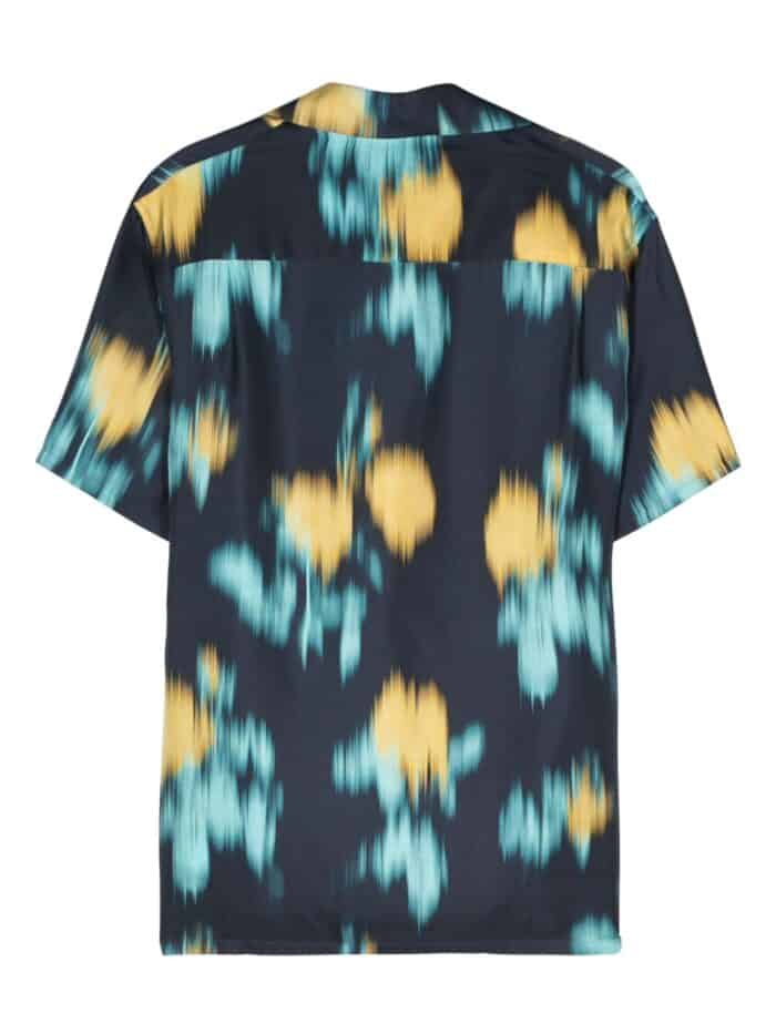 LANVIN Abstract-pattern Silk Shirt