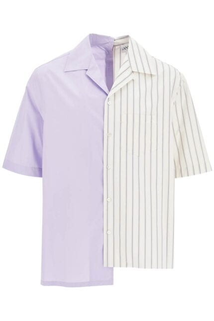 LANVIN Asymmetric Bowling Shirt With