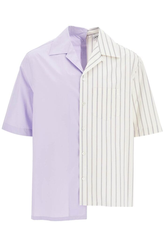 LANVIN Asymmetric Bowling Shirt With