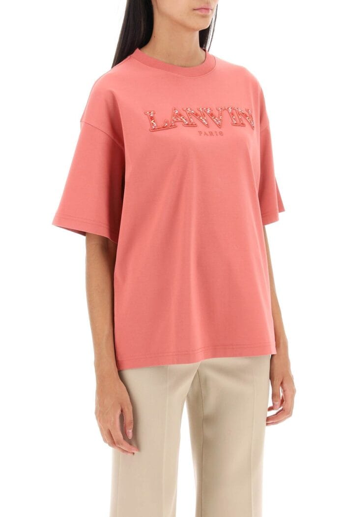 Lanvin Curb Logo Oversized T-shirt