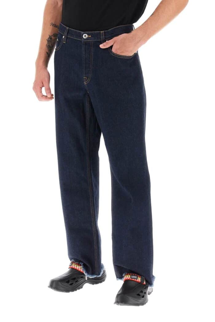 Lanvin Jeans With Frayed Hem