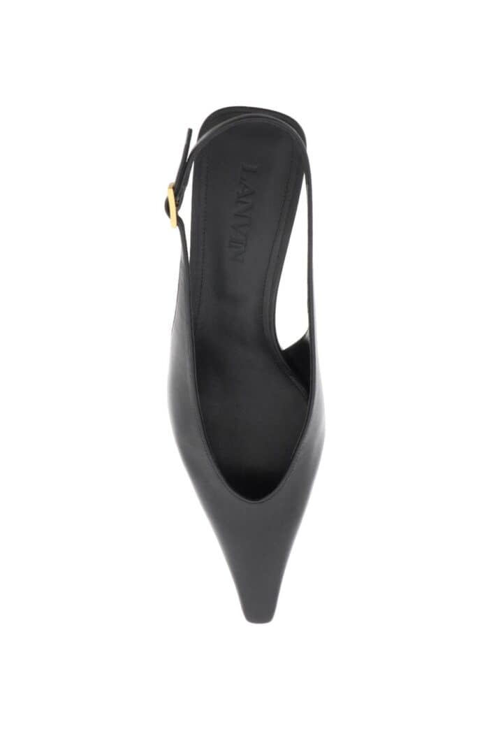 Lanvin Leather Slingback Mules