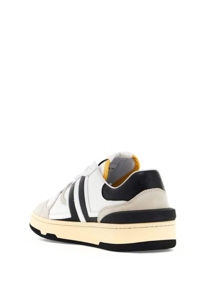 LANVIN 'mesh And Leather Clay Sneakers With