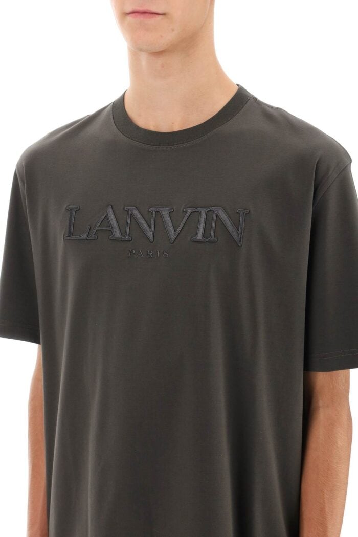 Lanvin Oversize T-shirt With Logo Lettering