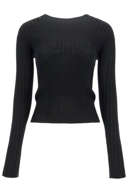 LANVIN Ribbed Crewneck Sweater