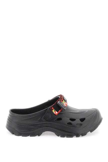 Lanvin Rubber Clogs With Multicolored Strap