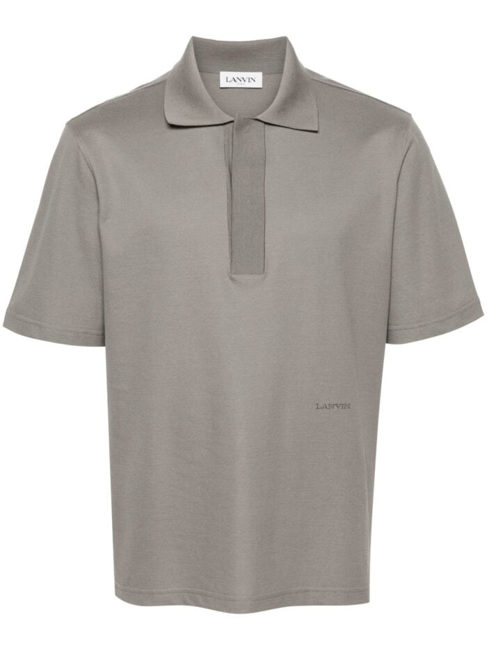 LANVIN Short-sleeve Cotton Polo Shirt