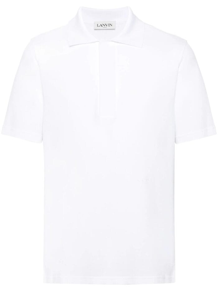 LANVIN Short-sleeve Cotton Polo Shirt