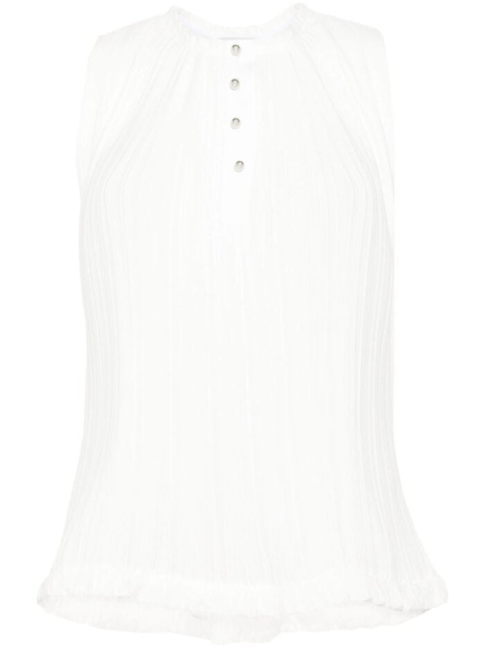 LANVIN Sleeveless Pleated Top