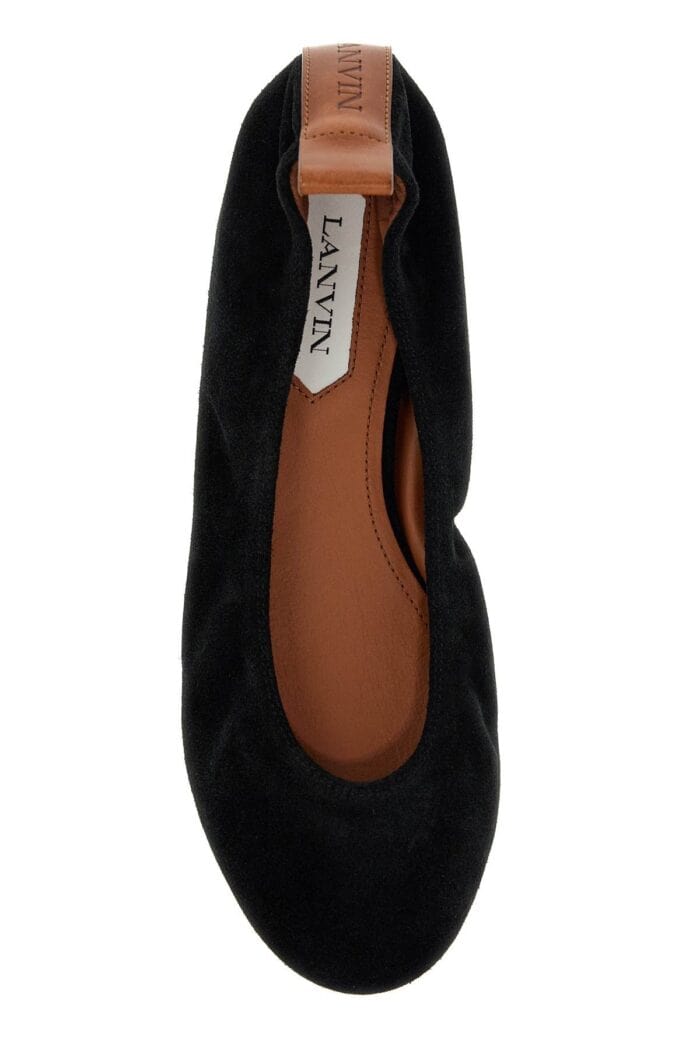 LANVIN Suede Ballet Flats For