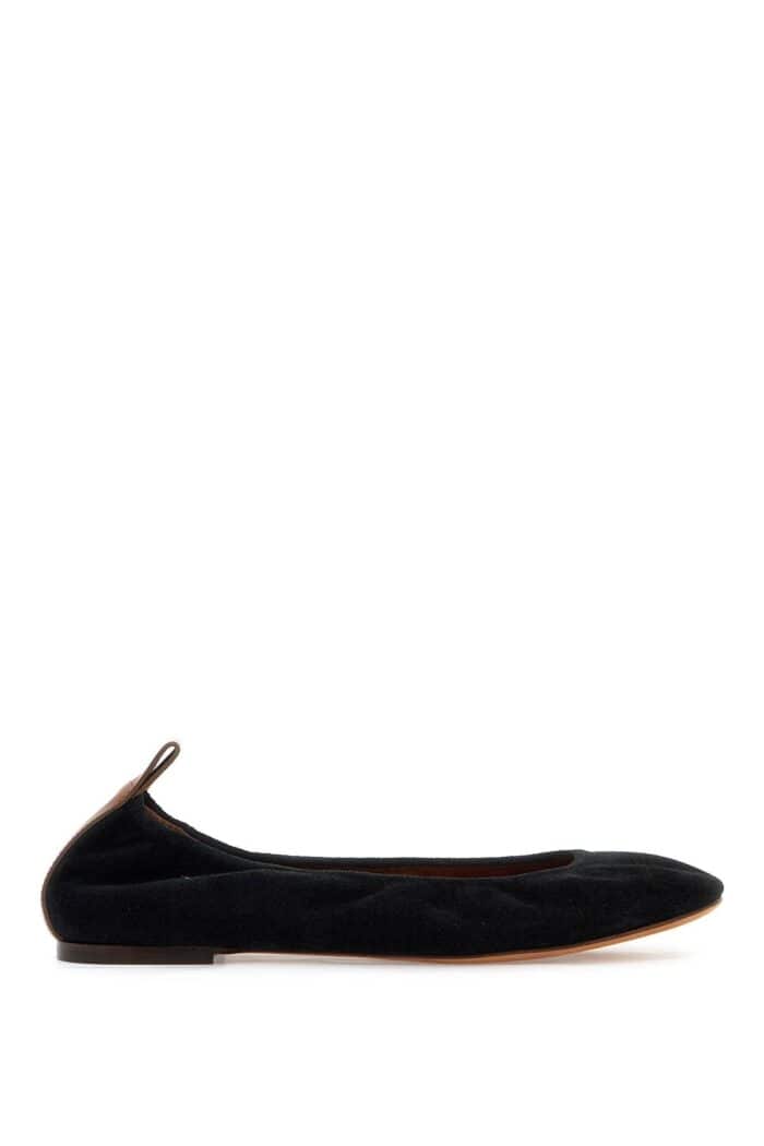 LANVIN Suede Ballet Flats For