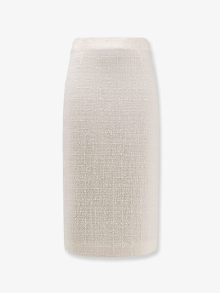Lardini Blainef Bouclé Wool Midi Skirt