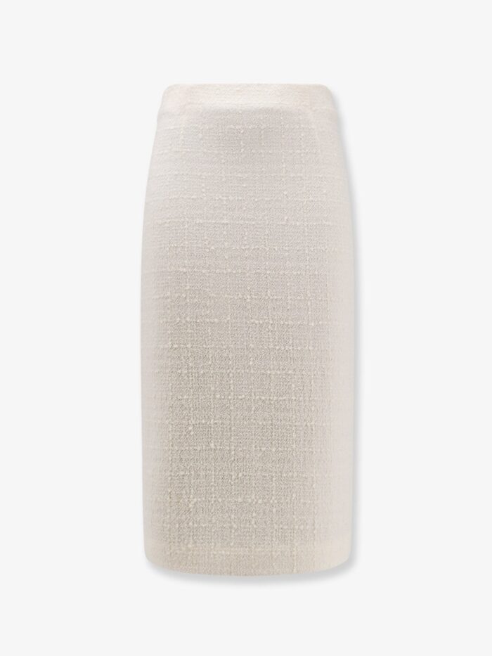 Lardini Blainef Bouclé Wool Midi Skirt