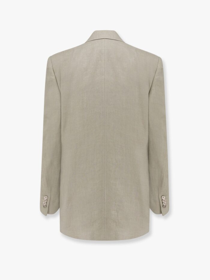 Lardini Cameron Linen Blazer With Iconic Brooch