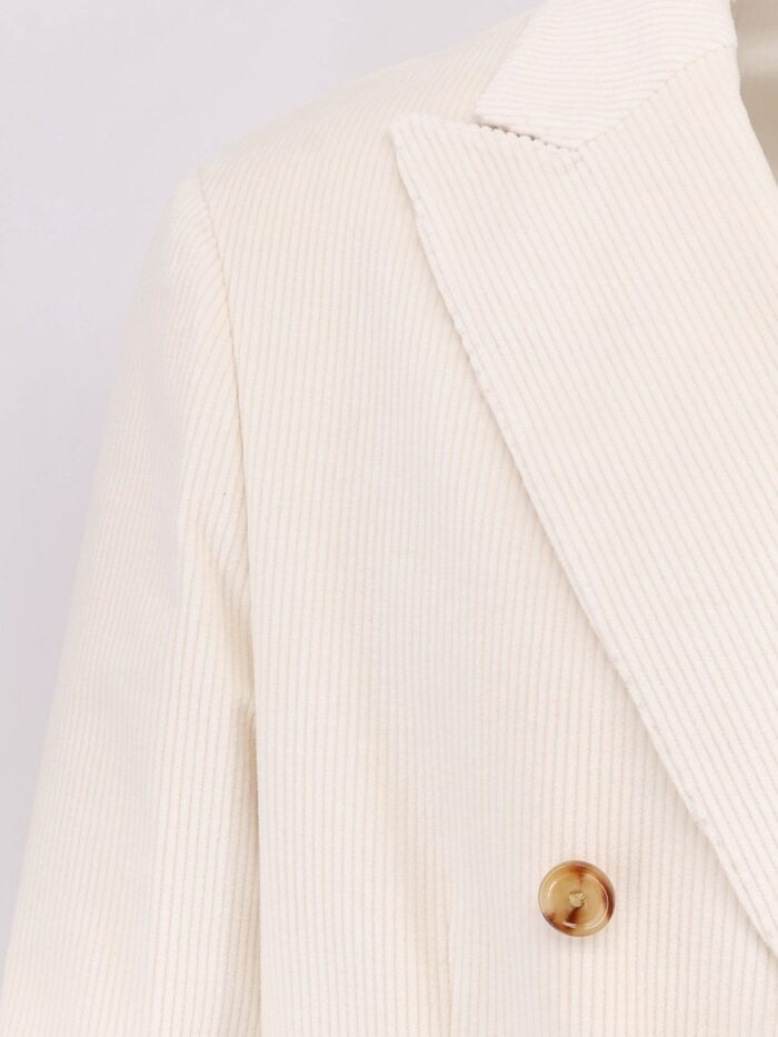 Lardini Double-breasted Corduroy Blazer