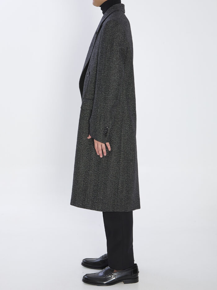 Lardini Double-breasted wool coat
