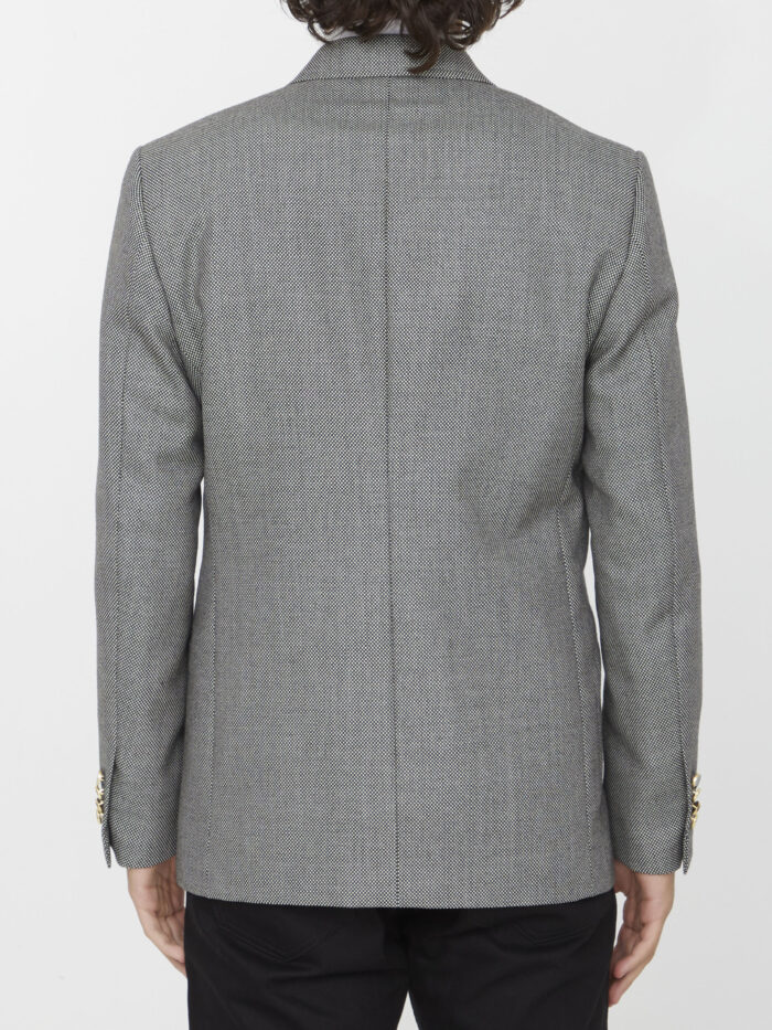 Lardini Double-breasted wool jacket
