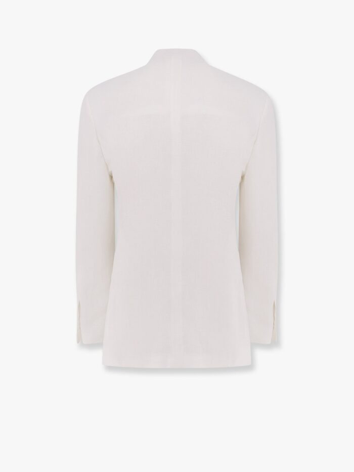Lardini Feeling Linen Suit With Removable Iconic Brooch