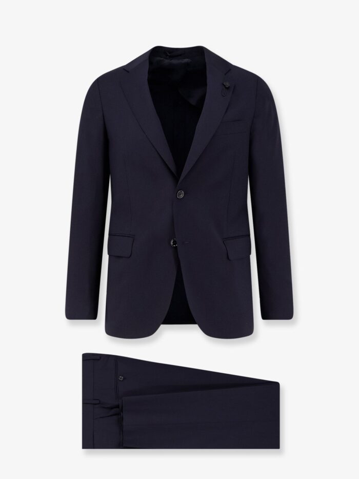 Lardini Iconic Single-breasted Pure Virgin Wool Suit