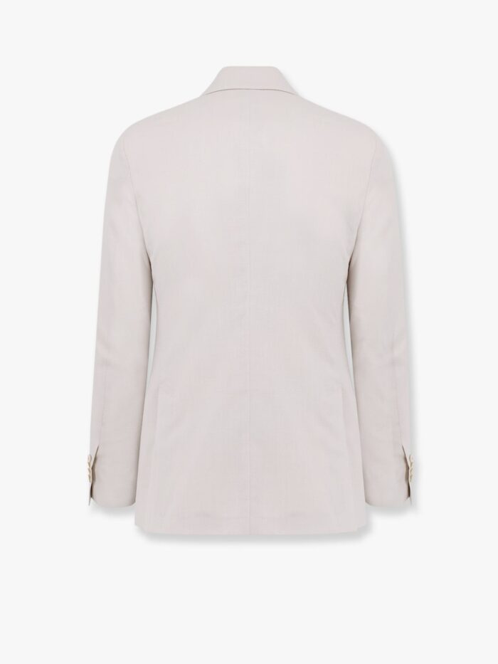 Lardini Iconic Single-breasted Virgin Wool, Silk And Linen Blazer