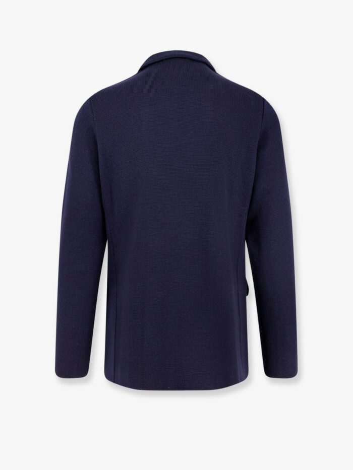 Lardini Knitted Blazer With Iconic Brooch
