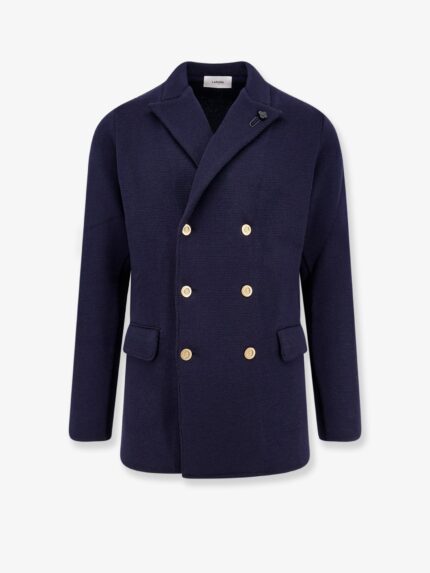 Lardini Knitted Blazer With Iconic Brooch