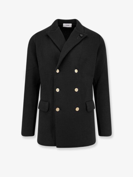 Lardini Knitted Blazer With Iconic Brooch