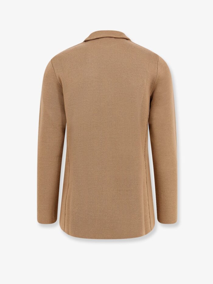 Lardini Knitted Blazer With Iconic Brooch