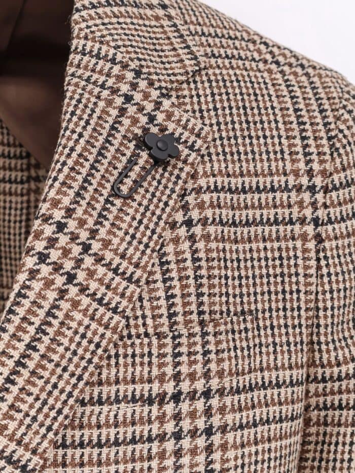 Lardini Madras Wool Blend Blazer