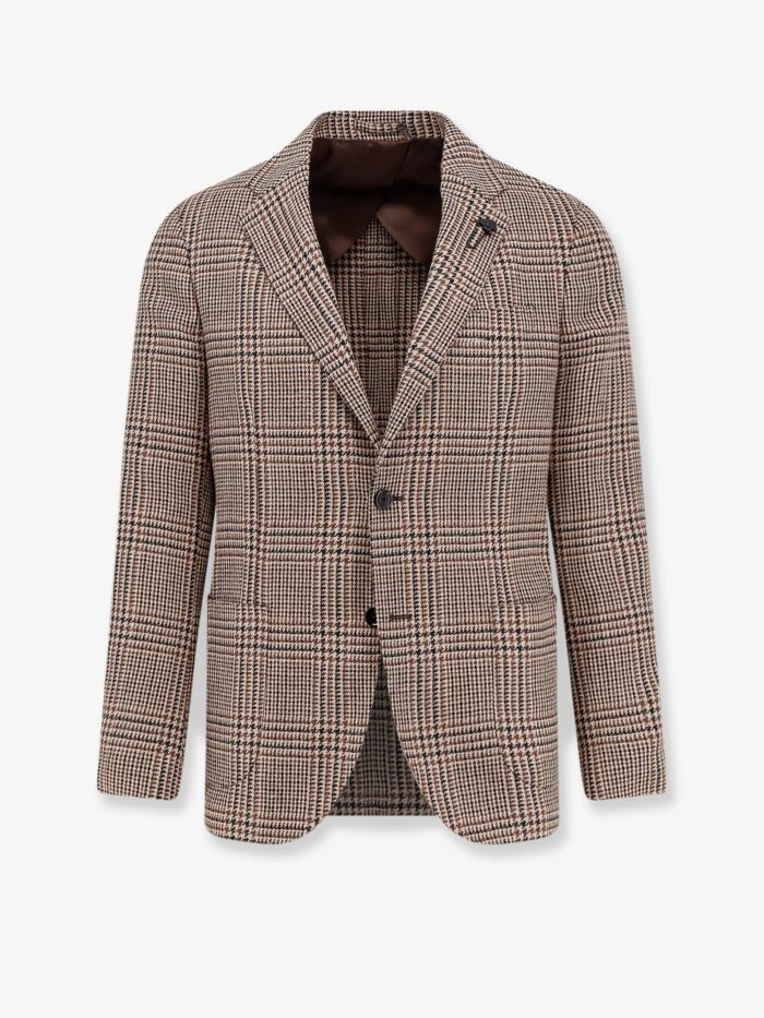 Lardini Madras Wool Blend Blazer