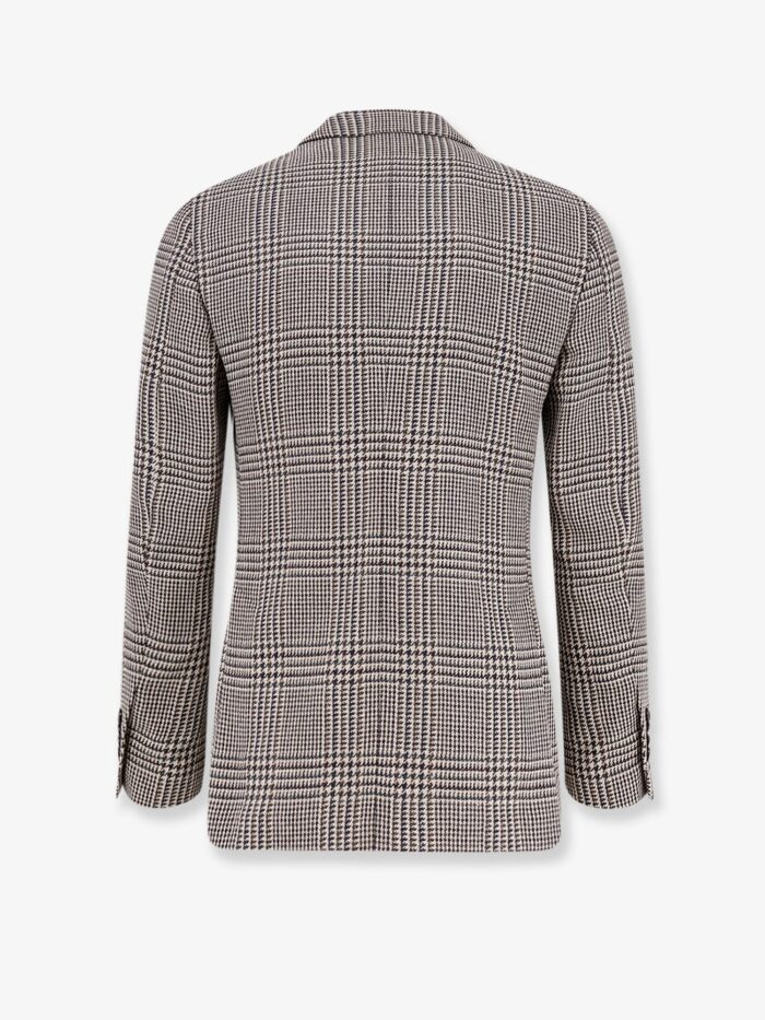 Lardini Madras Wool Blend Blazer