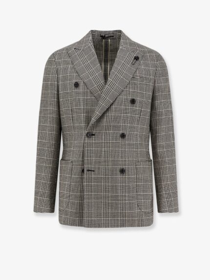 Lardini Roma Double-breasted Virgin Wool Blazer