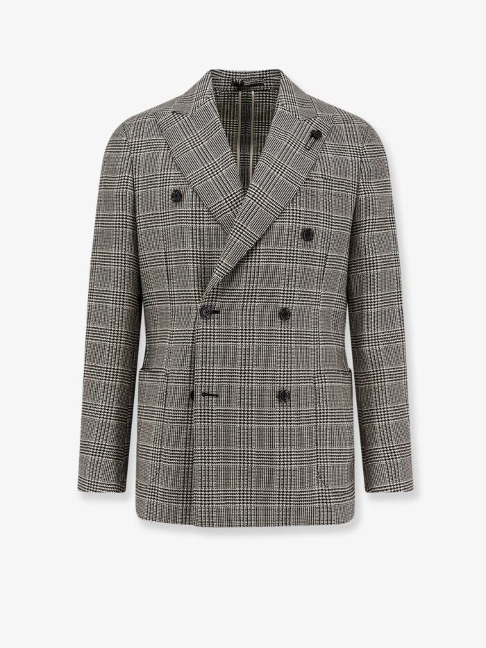 Lardini Roma Double-breasted Virgin Wool Blazer