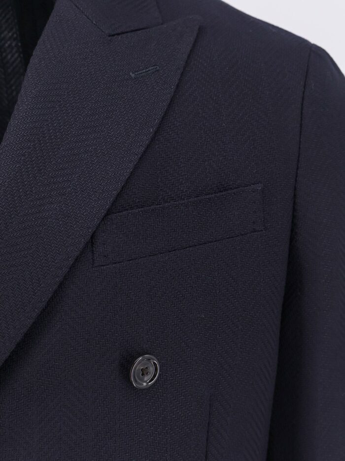 Lardini Roma Pure Virgin Wool Double-breasted Blazer