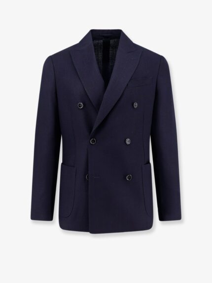 Lardini Roma Pure Virgin Wool Double-breasted Blazer