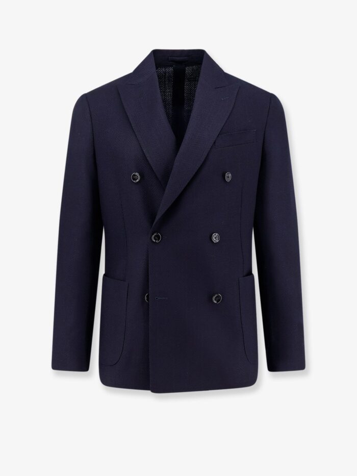 Lardini Roma Pure Virgin Wool Double-breasted Blazer