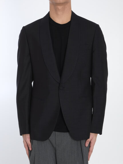 Lardini Silk single-breasted jacket