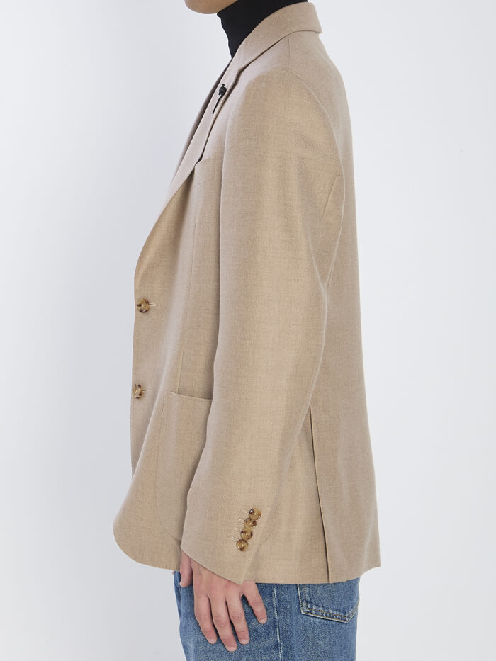 Lardini Single-breasted cashmere jacket
