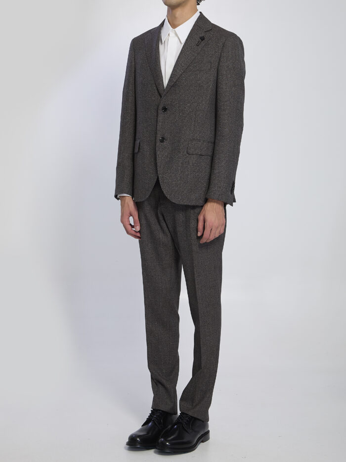 Lardini Single-breasted suit in virgin wool