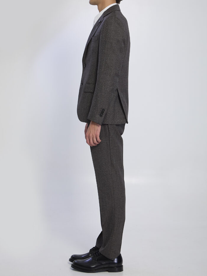 Lardini Single-breasted suit in virgin wool
