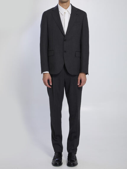 Lardini Single-breasted suit in virgin wool