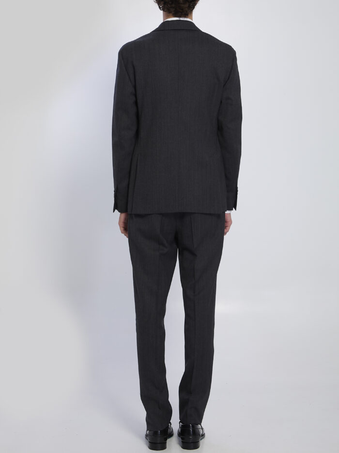 Lardini Single-breasted suit in virgin wool
