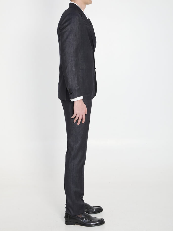 Lardini Single-breasted wool blend suit