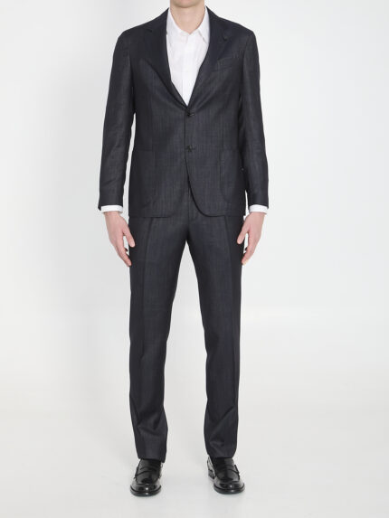 Lardini Single-breasted wool blend suit
